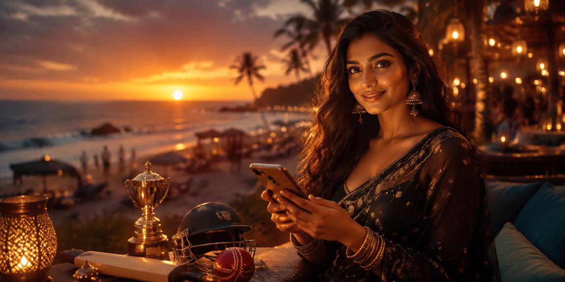 Cricket match betting on the beach in Goa